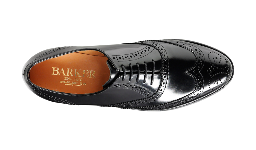 Mens hi shine black shoes on sale