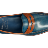 William - Blue Wash / Rosewood Collar / Brown Saddle
