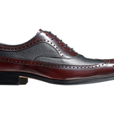Rugby - Burgundy Hi-Shine / Black Deerskin