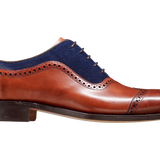 Nicholas - Antique Rosewood / Navy Suede