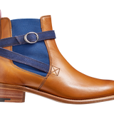Alexandra - Cedar Calf / Blue Strap
