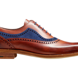 Brandon - Rosewood Calf / Navy Suede