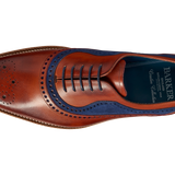Brandon - Rosewood Calf / Navy Suede