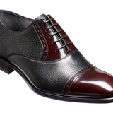 Felix - Black Deerskin / Burgundy Hi-Shine