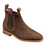 Gina - Mid Brown Waxy Suede