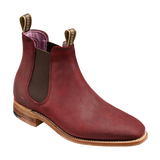Gina - Plum Waxy Suede