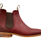 Gina - Plum Waxy Suede