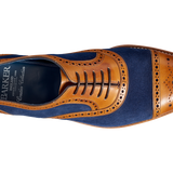 Hursley - Cedar Calf / Navy Suede