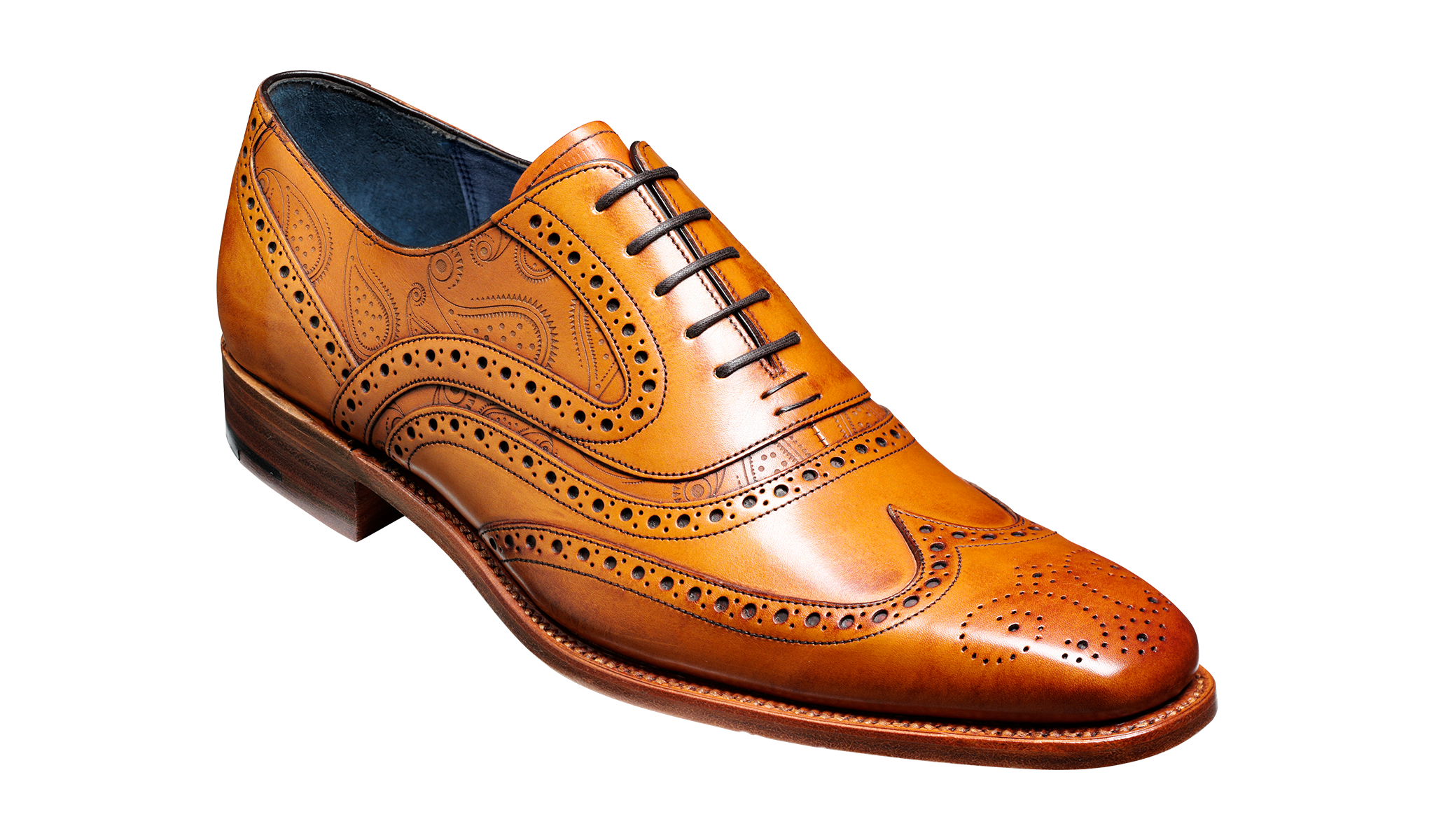 barker mcclean cedar calf paisley laser