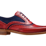 Mcclean - Red Hand Painted / Navy Suede
