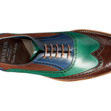 Valiant Multi - Ebony / Green / Blue Hand Painted